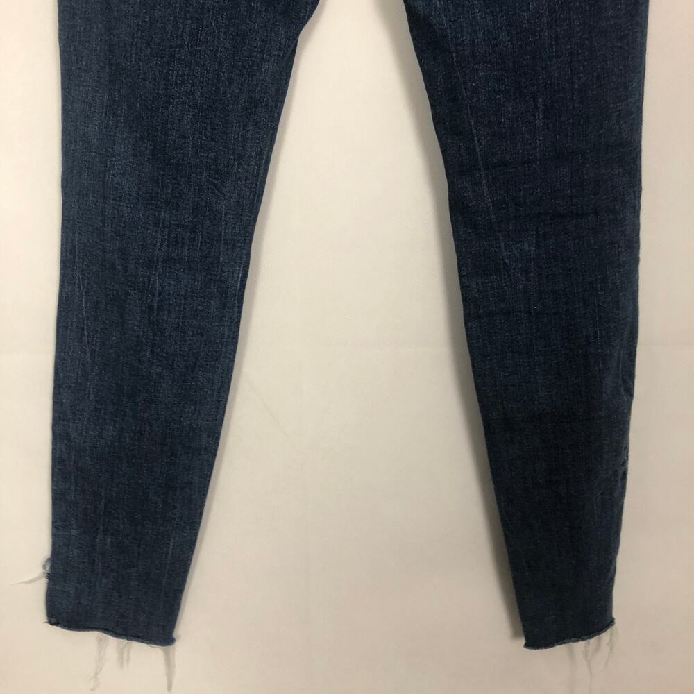 Gap Mid-Rise Distressed Dark Wash Jeans Size 26 - Picture 9 of 11